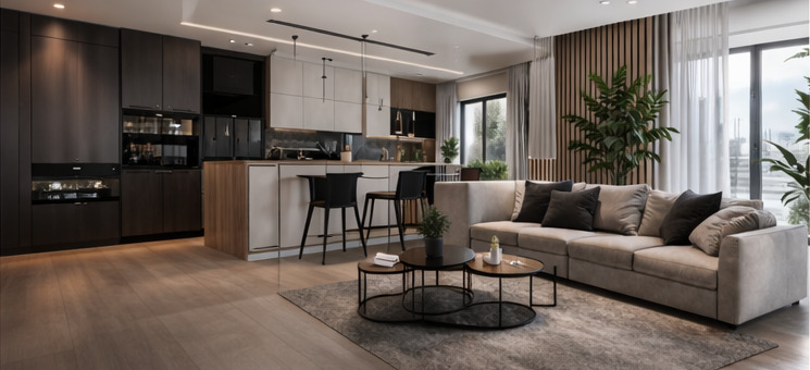 Nowoczesna kuchnia po remoncie – wykończenie wnętrz Kraków i Myślenice, OT-BUD